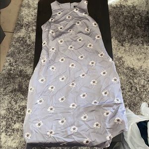 Pretty grey dress with white and pink flowers